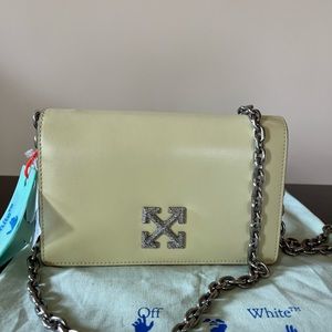 off- white jitney 0.5 leather chain